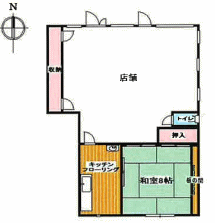 賃貸オフィス間取り図